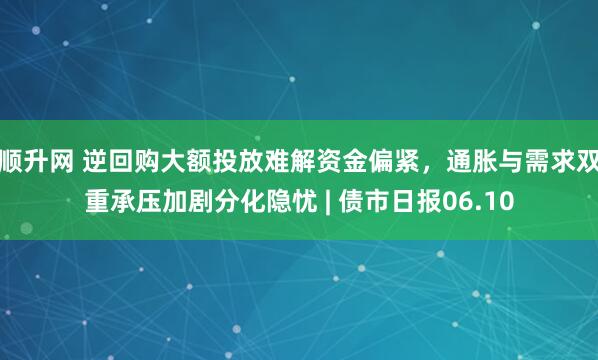 顺升网 逆回购大额投放难解资金偏紧，通胀与需求双重承压加剧分化隐忧 | 债市日报06.10